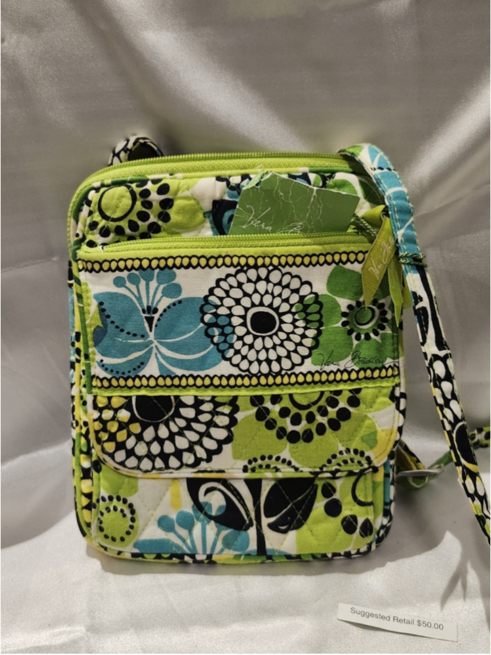 Vera Bradley Floral Crossbody Bag NEW